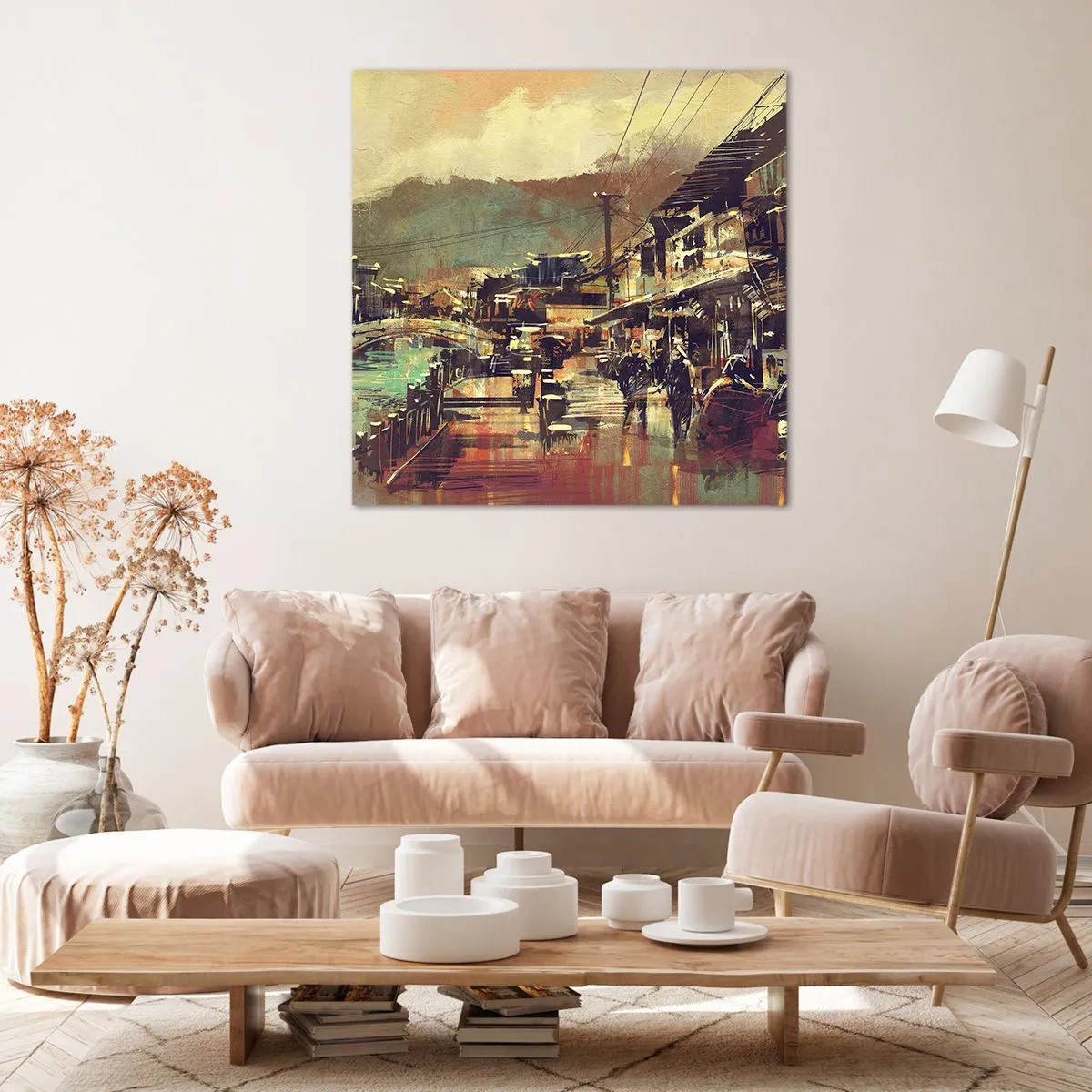 Bild auf Leinwand - Leinwandbild - Das Leben als Reichtum an Grau - 70x70 cm