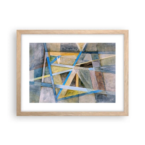 Poster in einem Rahmen aus heller Eiche - Gerade oder diagonal? - 40x30 cm