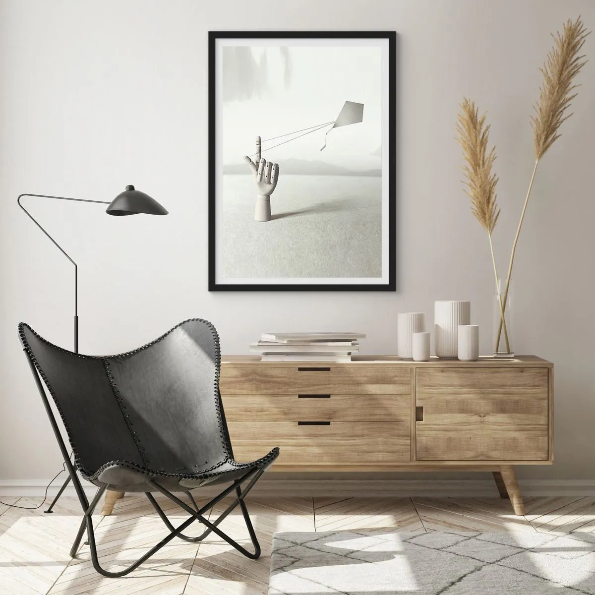 Poster in einem schwarzem Rahmen - Kraftprobe - 61x91 cm
