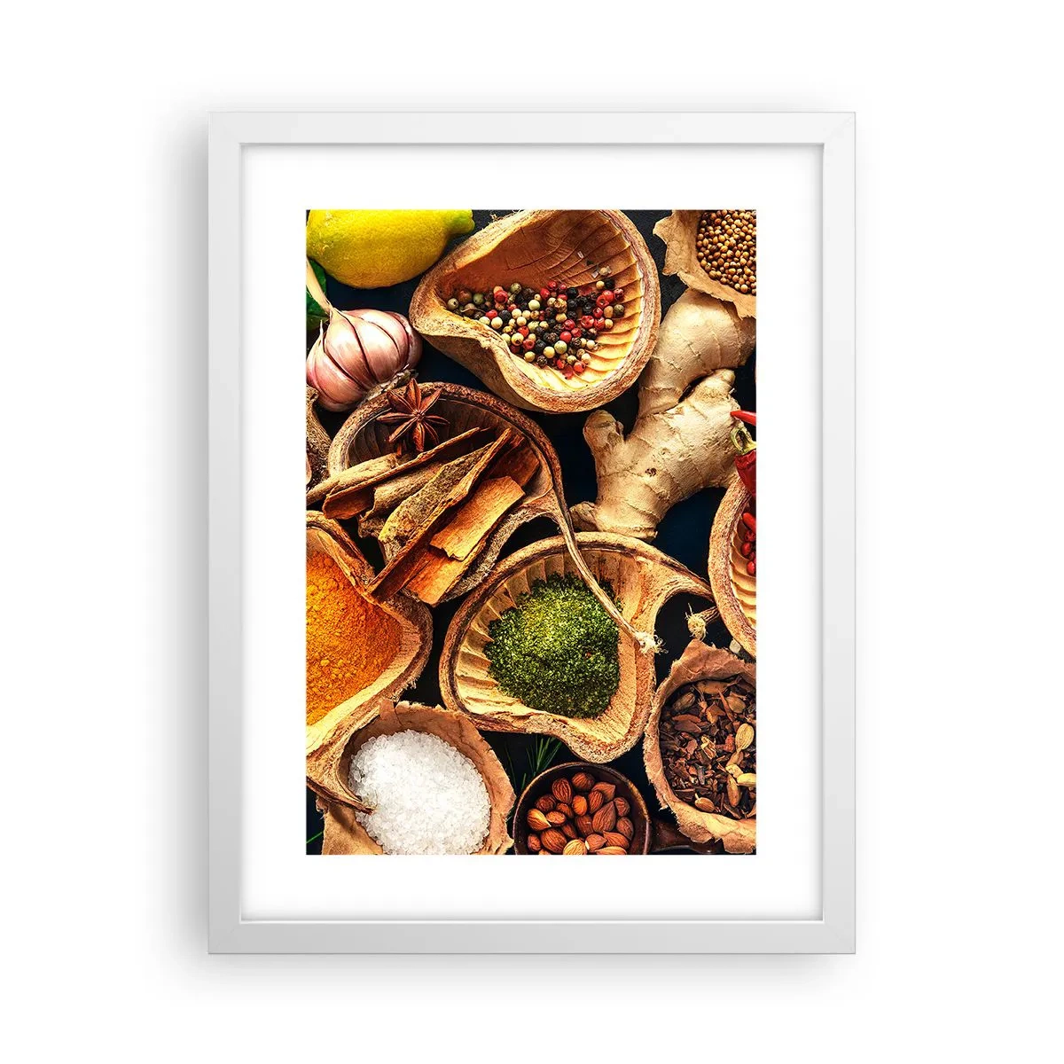 Poster in einem weißen Rahmen - Nimm was du willst - 30x40 cm