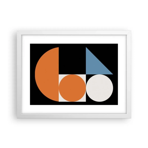 Poster in einem weißen Rahmen - Bebilderte Anordnung - 40x30 cm