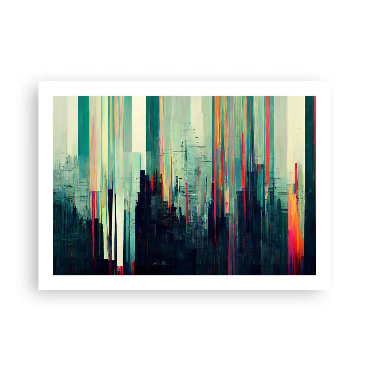 Poster - Futuristische Stadt - 70x50 cm