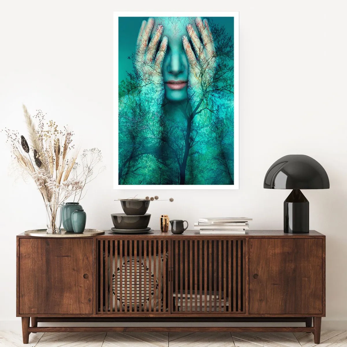 Poster - Eingetaucht in Blau - 70x100 cm
