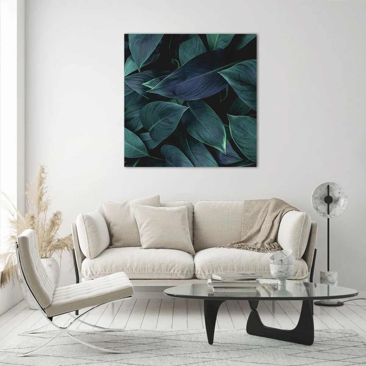 Glasbild - Bild auf glas - Grün in sich selbst - 50x50 cm