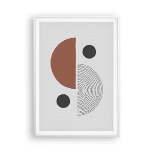 Poster in einem weißen Rahmen - Perfektion des Rades - 70x100 cm