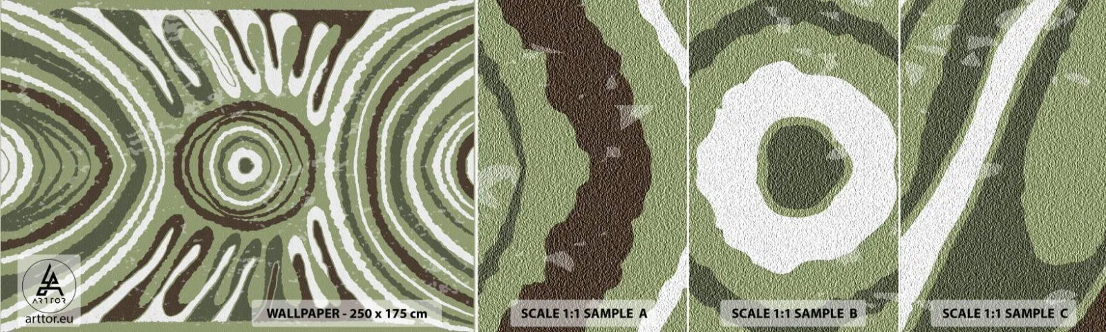 Fototapetenmuster Standard Eco - Explosion von Emotionen - Alt, Boho, Stück - 100x30 cm