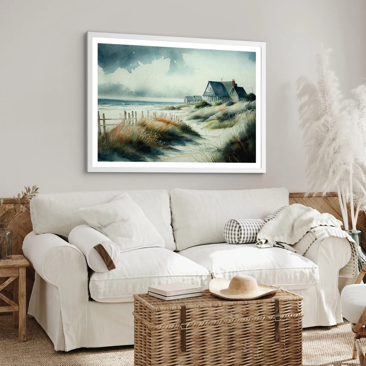 Poster in einem weißen Rahmen - Abseits vom Trubel - 70x50 cm