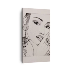 Bild auf Leinwand - Leinwandbild - Das schönste Juwel - 45x80 cm