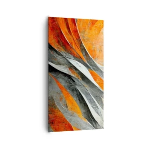 Bild auf Leinwand - Leinwandbild - Hitze und Kälte - 65x120 cm