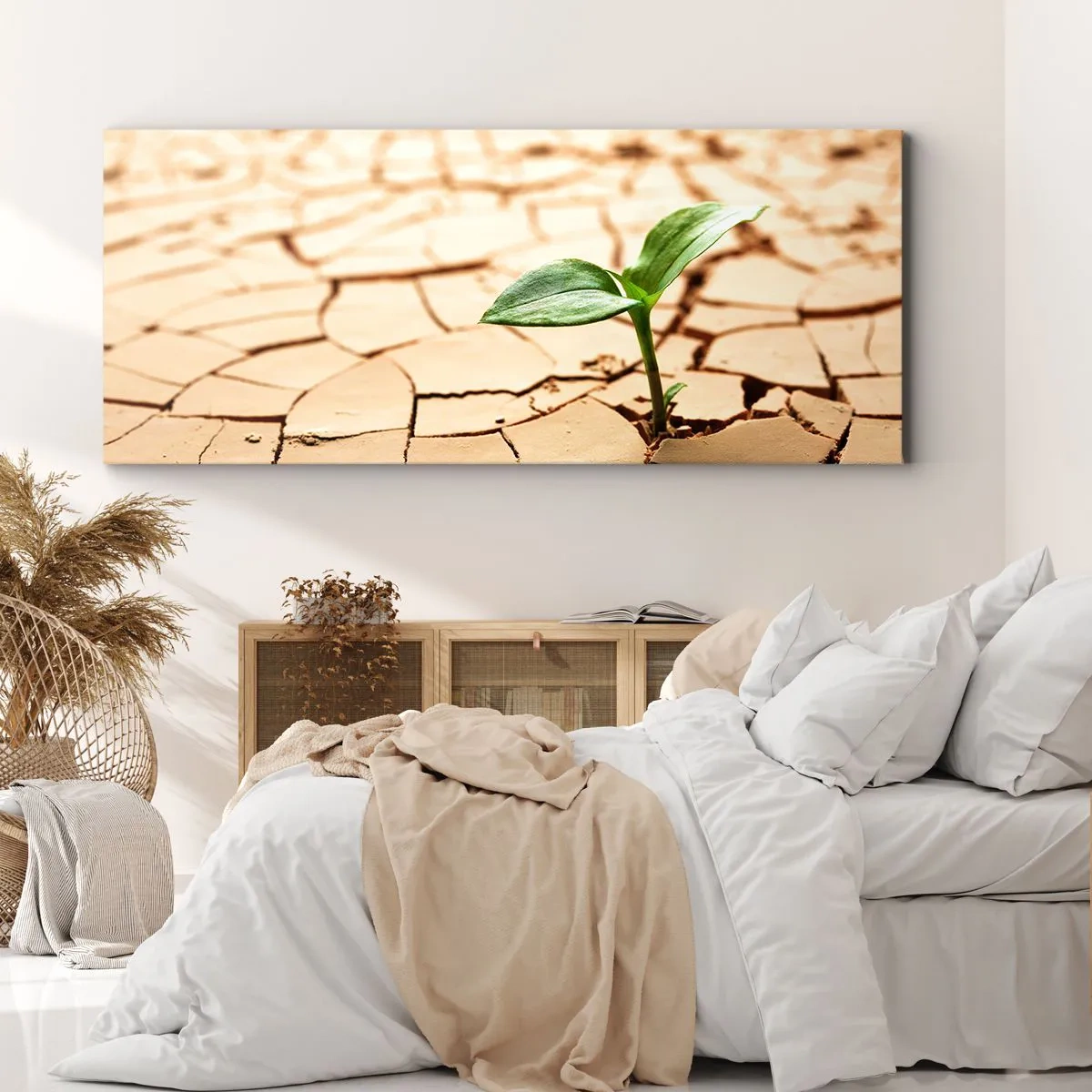 Bild auf Leinwand - Leinwandbild - Die unbezähmbare Kraft des Lebens - 100x40 cm