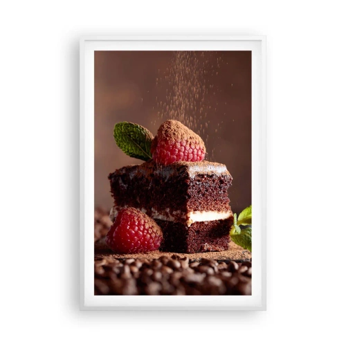 Poster in einem weißen Rahmen - Das Leben ist süß - 61x91 cm