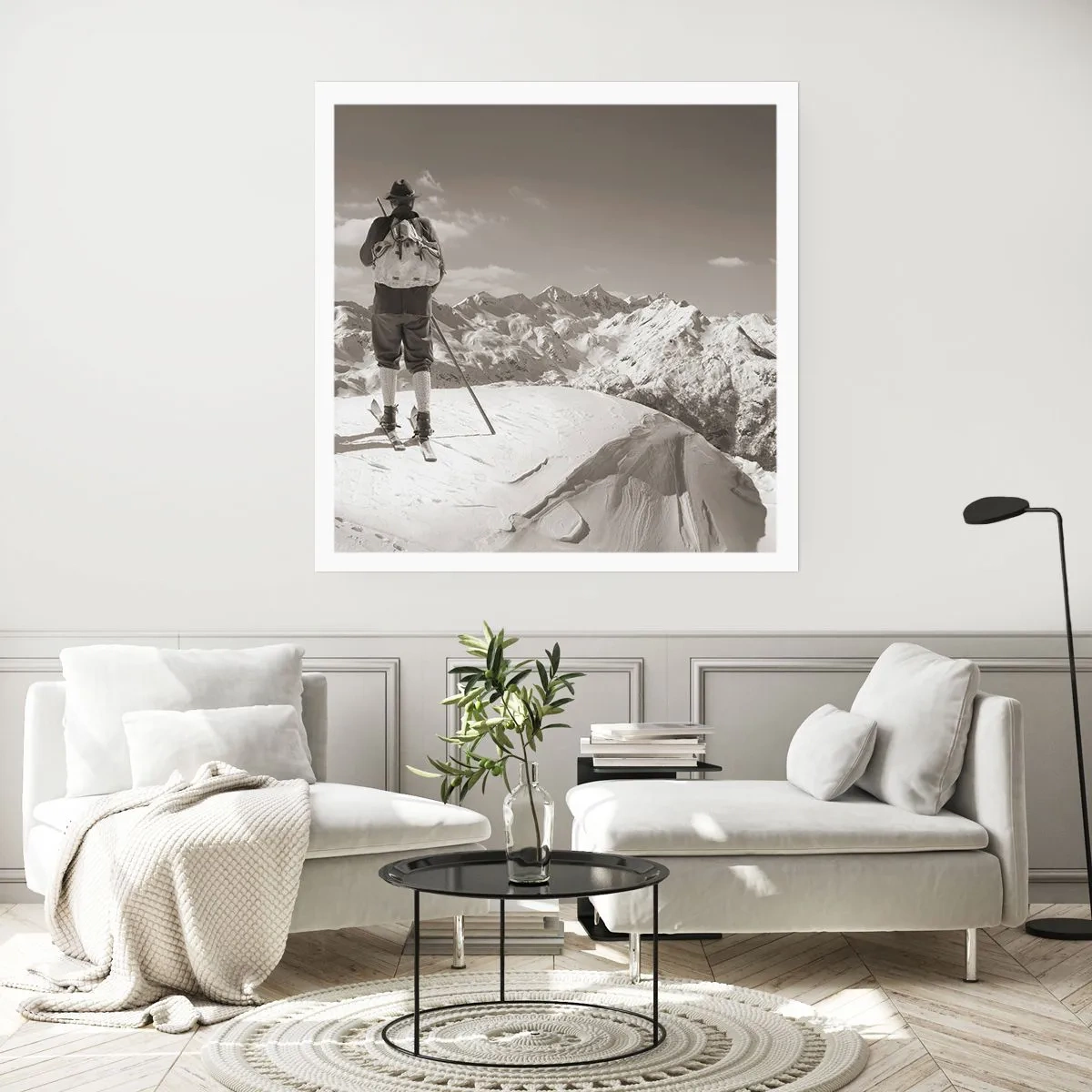 Poster - Und die Berge bleiben unverändert - 30x30 cm