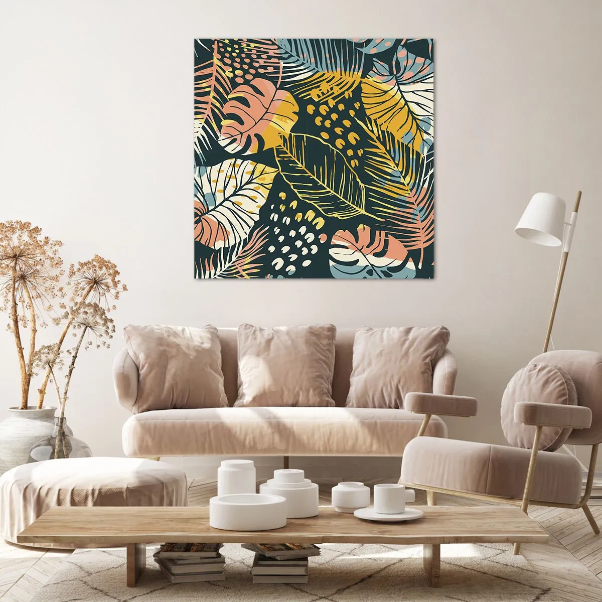 Bild auf Leinwand - Leinwandbild - Grüne Fantasie - 30x30 cm