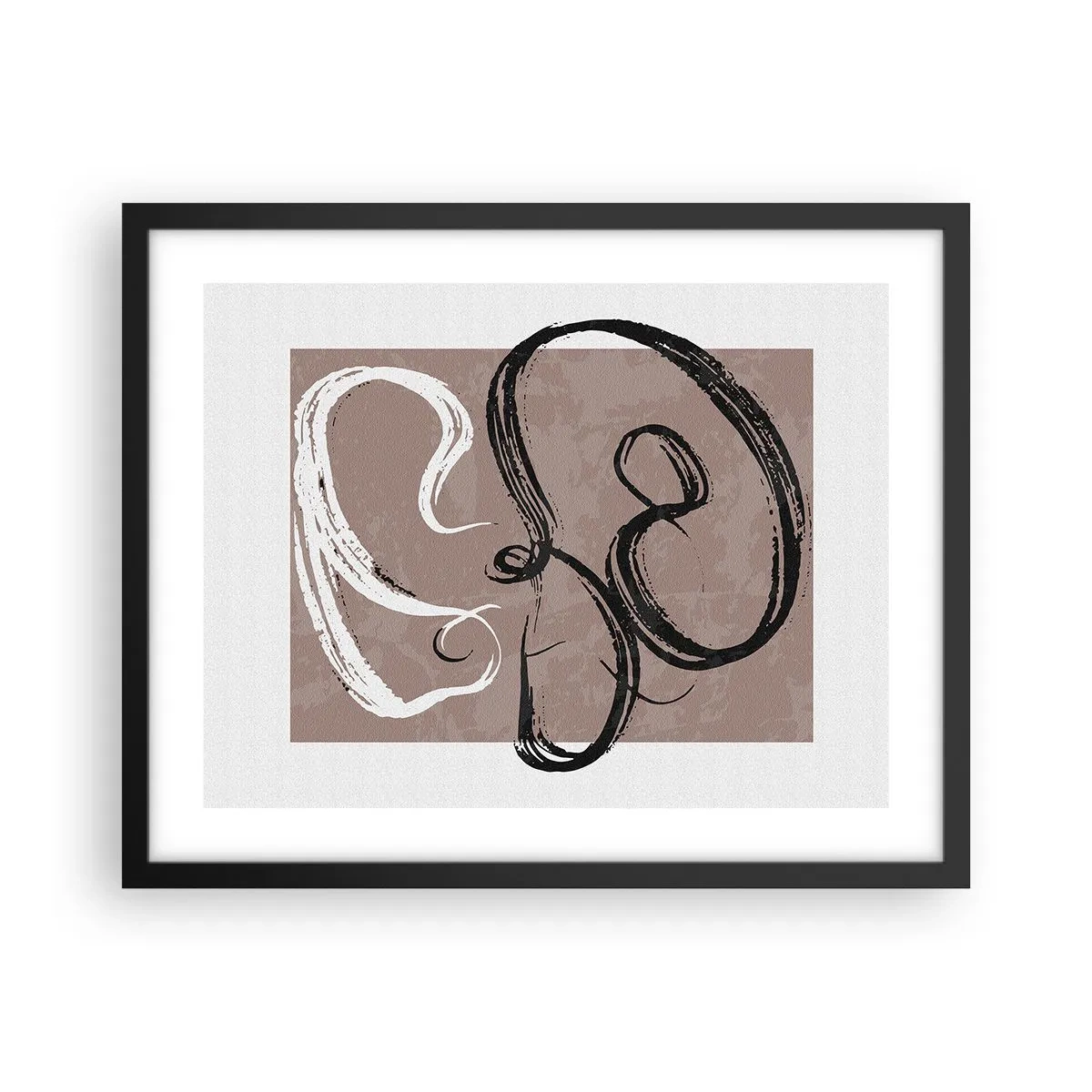 Poster in einem schwarzem Rahmen - Komposition – die Suche nach Fülle - 50x40 cm