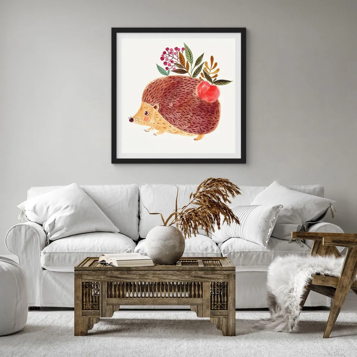 Poster in einem schwarzem Rahmen - Und dann magst du mich schon - 50x50 cm