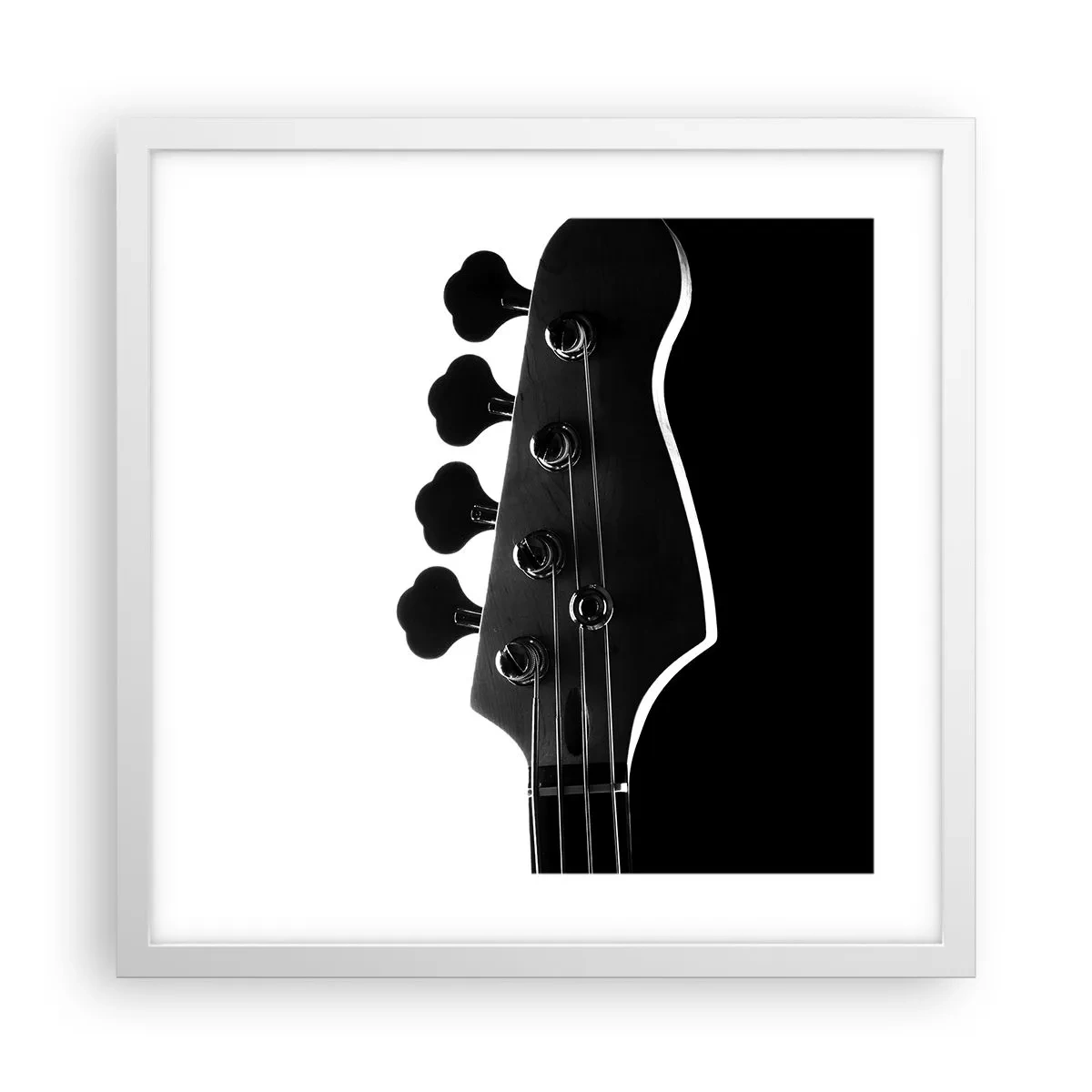 Poster in einem weißen Rahmen - Rockige Stille - 40x40 cm