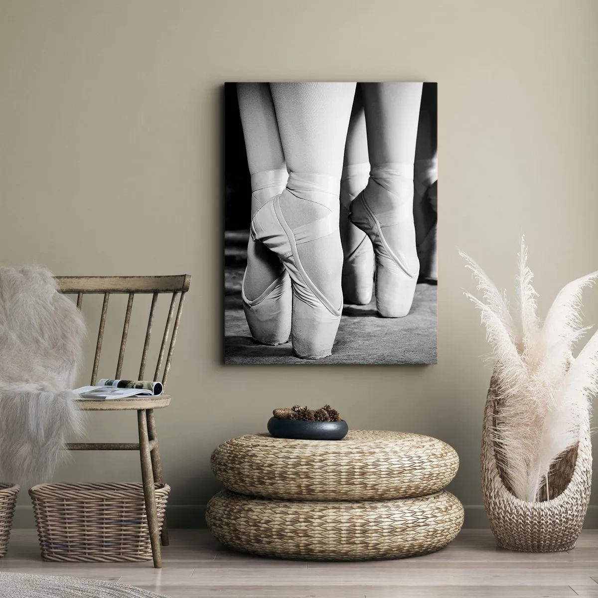 Bild auf Leinwand - Leinwandbild - Gemeinsam, leicht - 55x100 cm