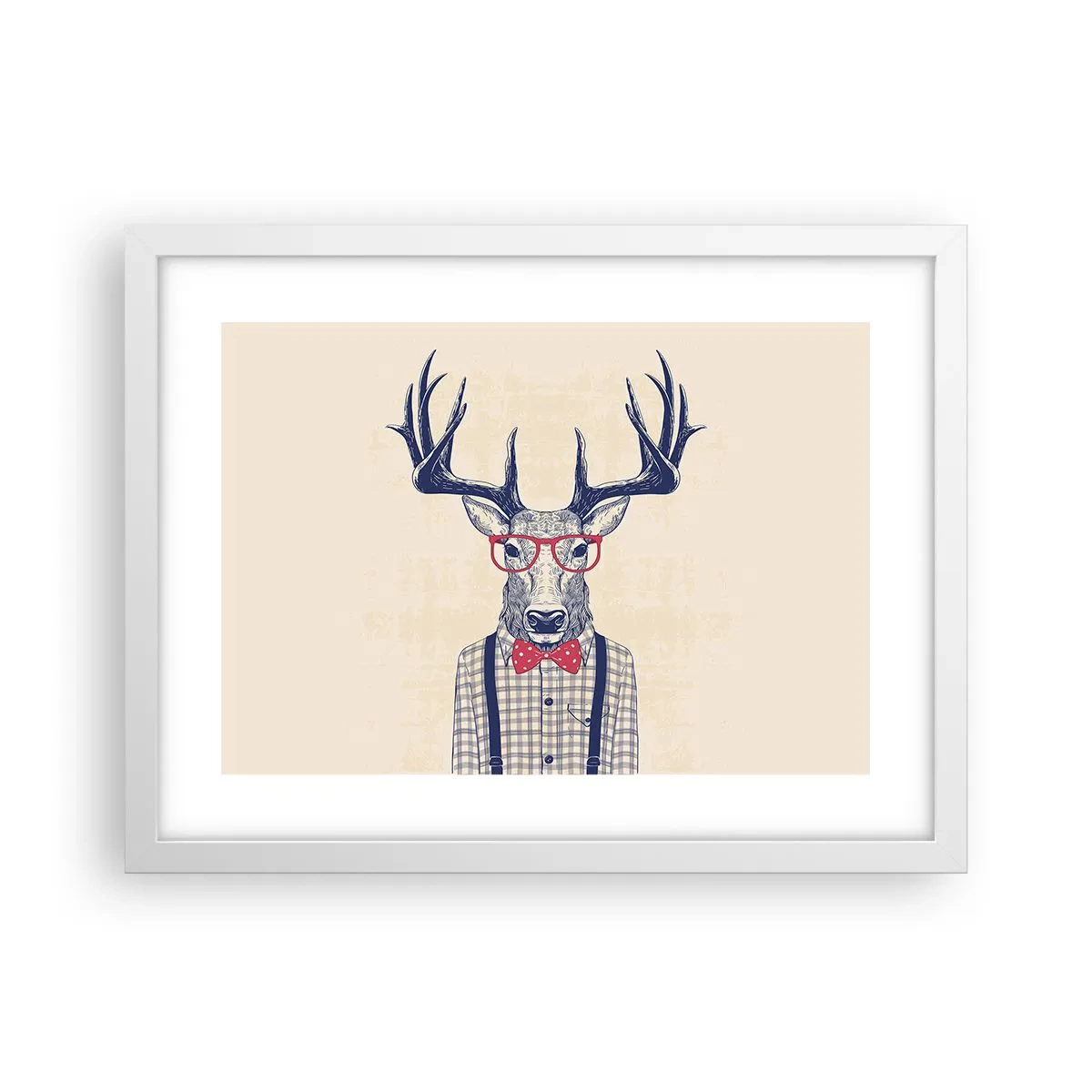 Poster in einem weißen Rahmen - Eine lustige Extravaganz - 40x30 cm