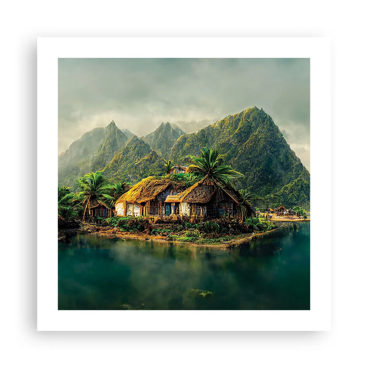 Poster - Tropisches Paradies - 50x50 cm