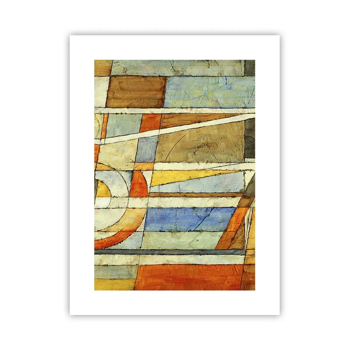 Poster - Kubismus auf der Baustelle - 30x40 cm