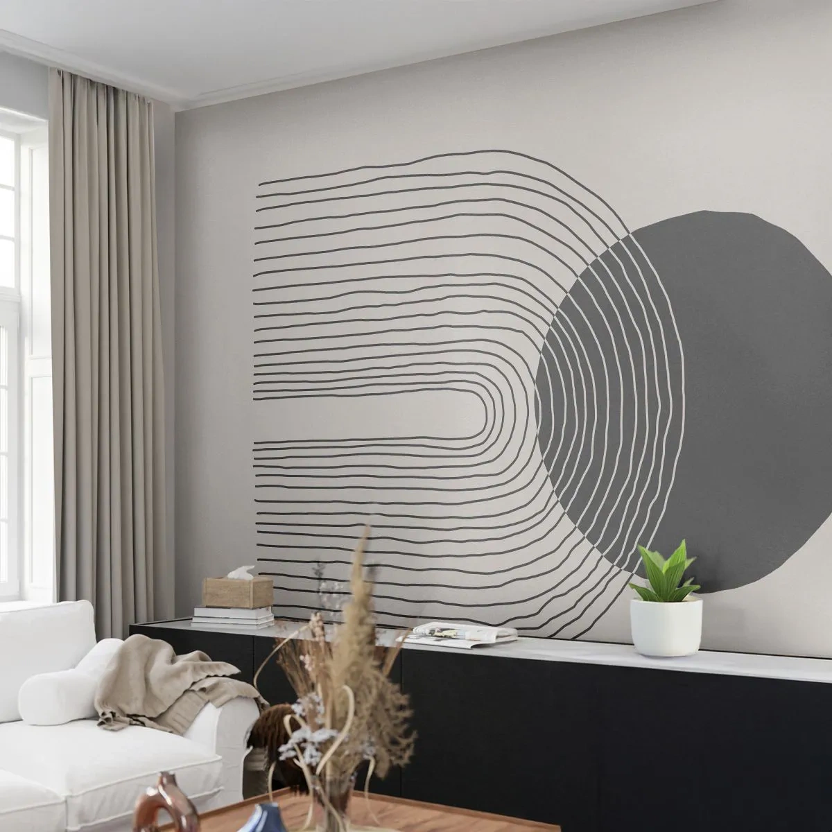 Fototapete Premium Canvas - Zittern und Vertrauen - Abstraktion, Stück, Minimalismus - 300x210 cm