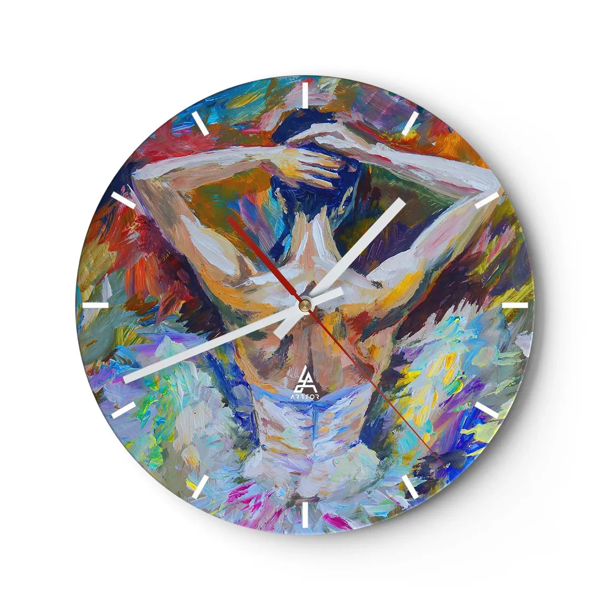 Wanduhr - Glasuhr - Es kann alles sein - 40x40 cm