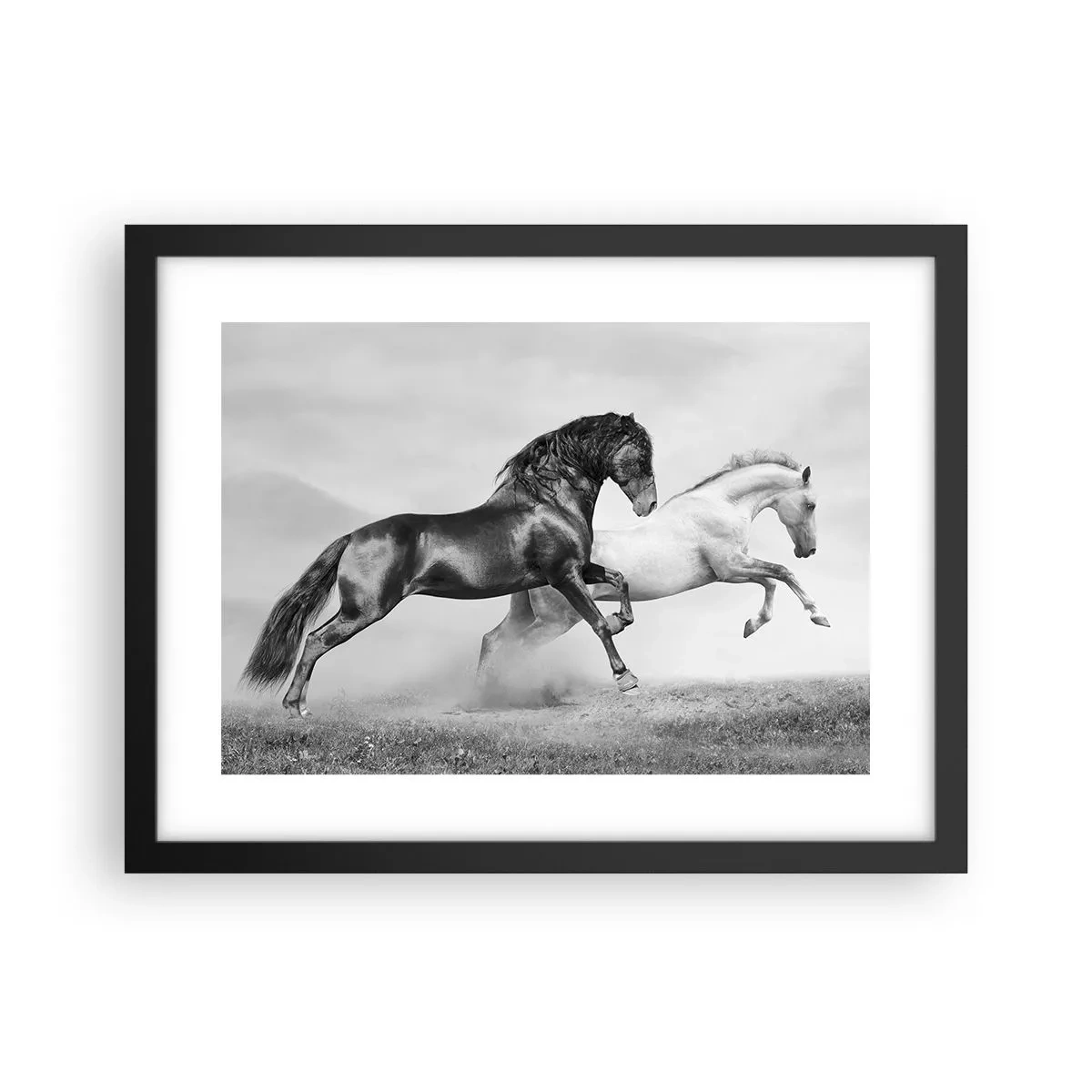 Poster in einem schwarzem Rahmen - Engel und Dämonen - 40x30 cm