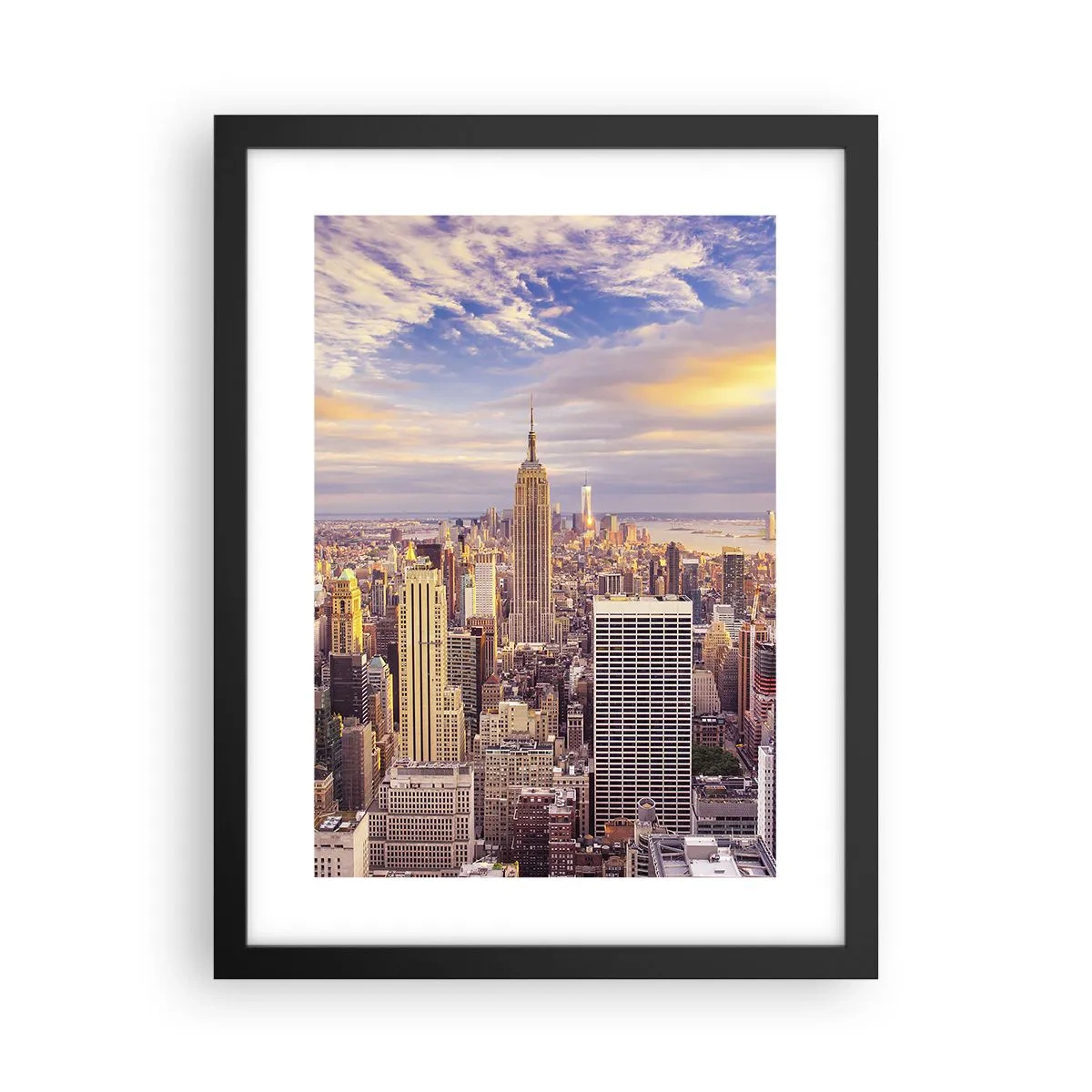 Poster in einem schwarzem Rahmen - Nur nach den Wolken greifen - 30x40 cm