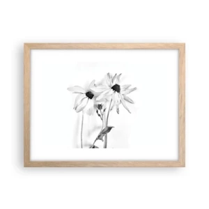 Poster in einem Rahmen aus heller Eiche - Niemand will allein sein - 40x30 cm