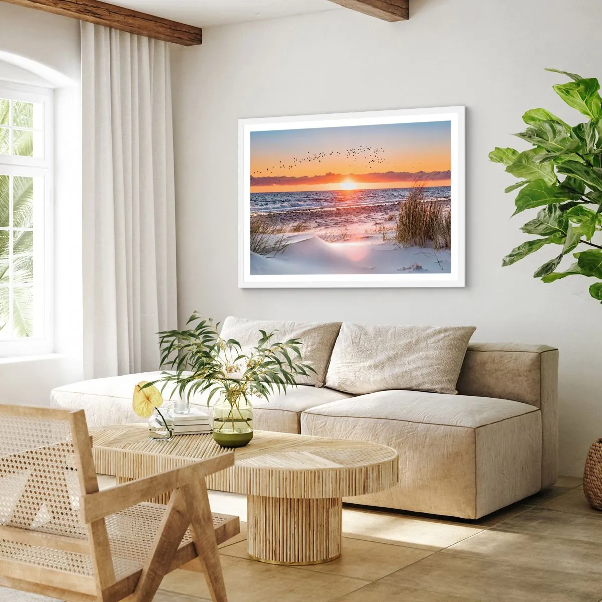Poster in einem weißen Rahmen - Horizontale Landschaft - 100x70 cm