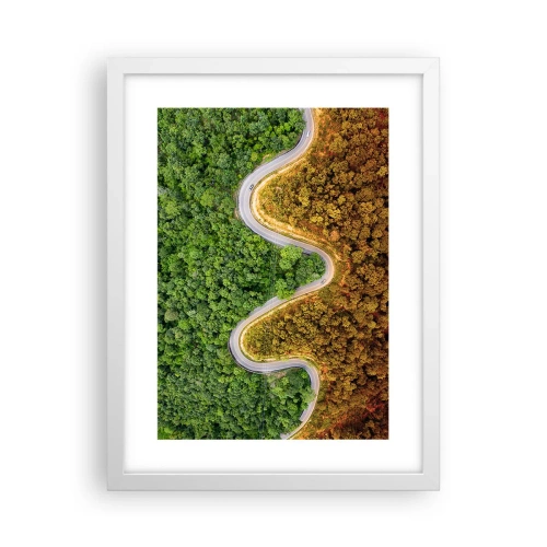 Poster in einem weißen Rahmen - Grenzen und Durchbrüche - 30x40 cm