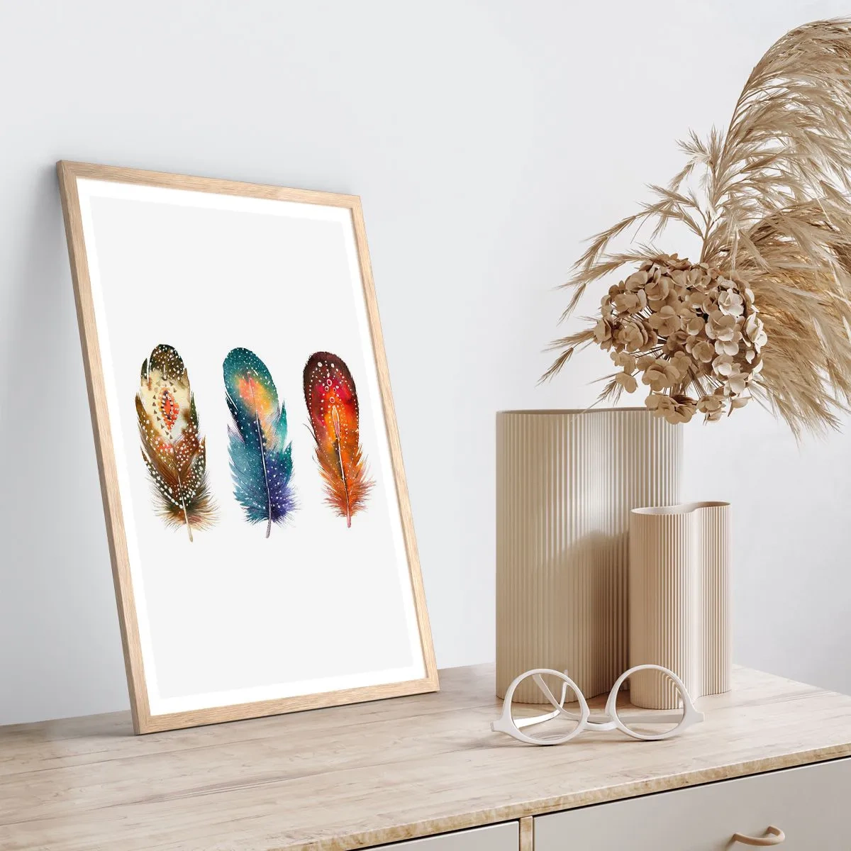 Poster in einem Rahmen aus heller Eiche - Rituale, Zeremonien, Geheimnisse - 50x70 cm