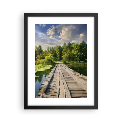 Poster in einem schwarzem Rahmen - Sommer, Sommer überall - 30x40 cm