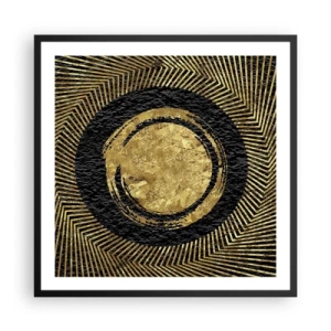 Poster in einem schwarzem Rahmen - Glamour-Komposition - 60x60 cm