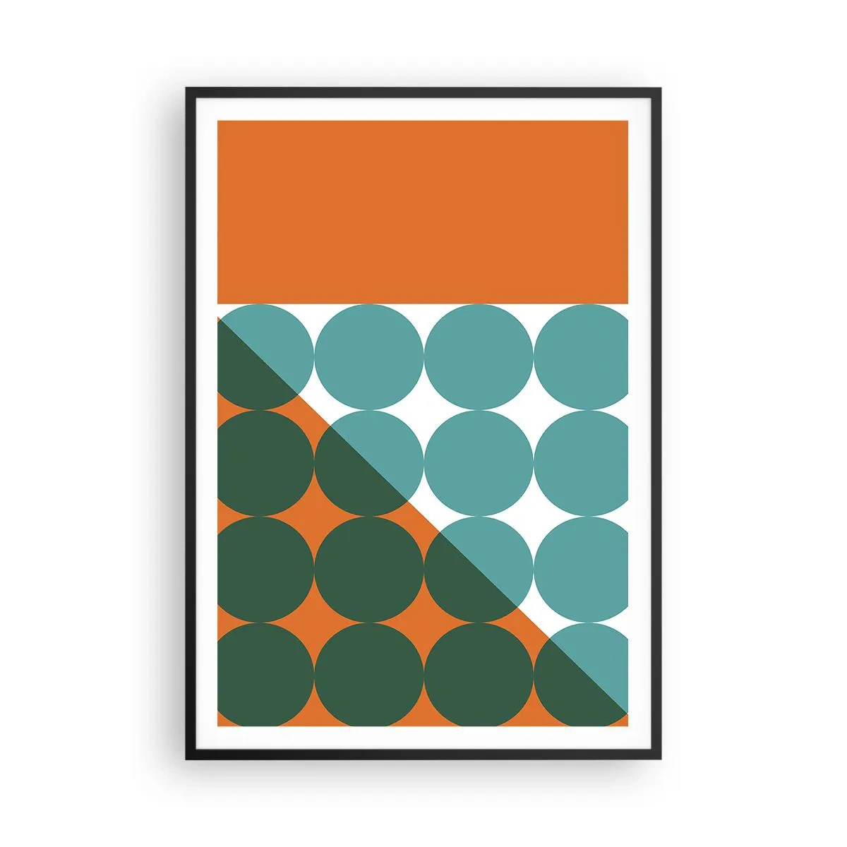 Poster in einem schwarzem Rahmen - Nach oben und schräg - 70x100 cm