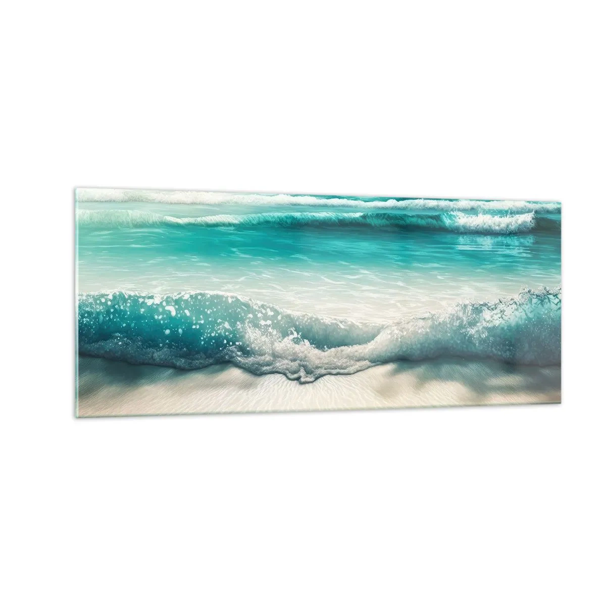 Glasbild - Bild auf glas - Frieden des Ozeans - 100x40 cm