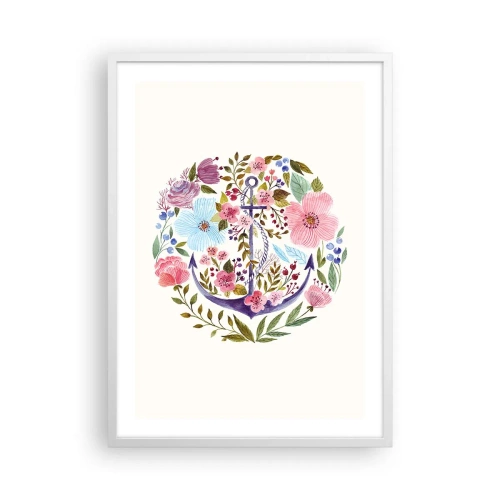 Poster in einem weißen Rahmen - Guter Traum eines Seemanns - 50x70 cm