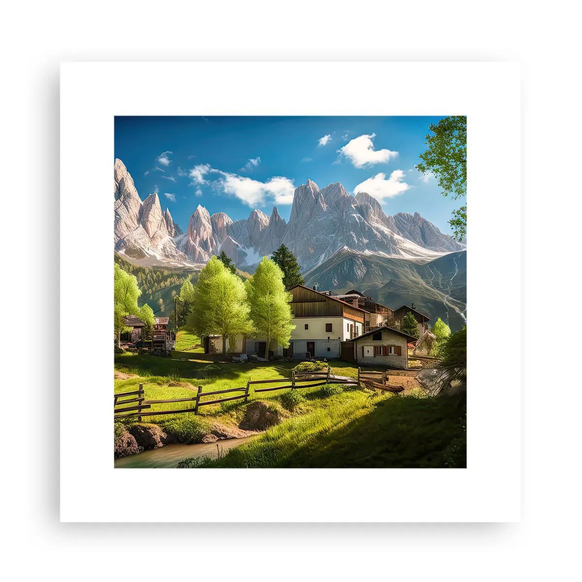 Poster - Alpenidylle - 30x30 cm