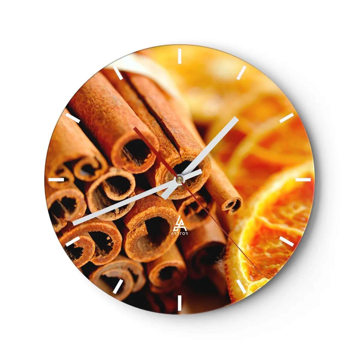 Wanduhr - Glasuhr - Kannst du ihr Aroma riechen? - 40x40 cm