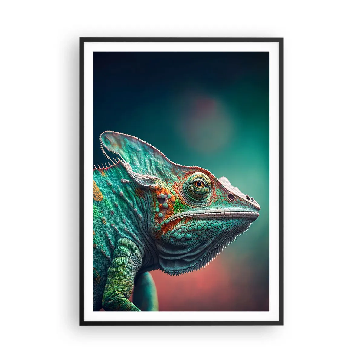 Poster in einem schwarzem Rahmen - Siehst du mich? Nicht gut… - 70x100 cm