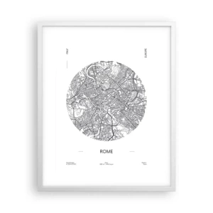 Poster in einem weißen Rahmen - Anatomie von Rom - 40x50 cm