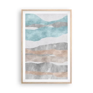 Poster in einem Rahmen aus heller Eiche - Studie über Nähe - 61x91 cm