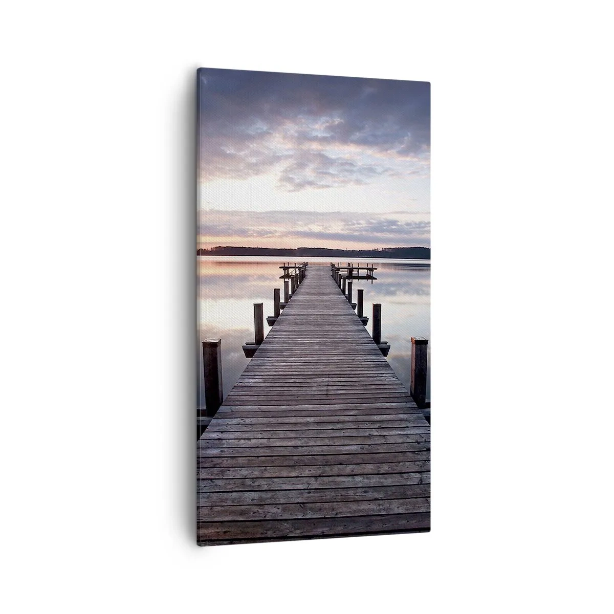 Bild auf Leinwand - Leinwandbild - Eine stille Grenze zwischen Tag und Nacht - 55x100 cm