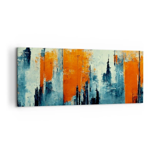 Bild auf Leinwand - Leinwandbild - Moderne Landschaft - 100x40 cm