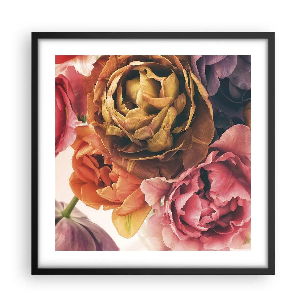 Poster in einem schwarzem Rahmen - Eine Feier des Lebens - 50x50 cm