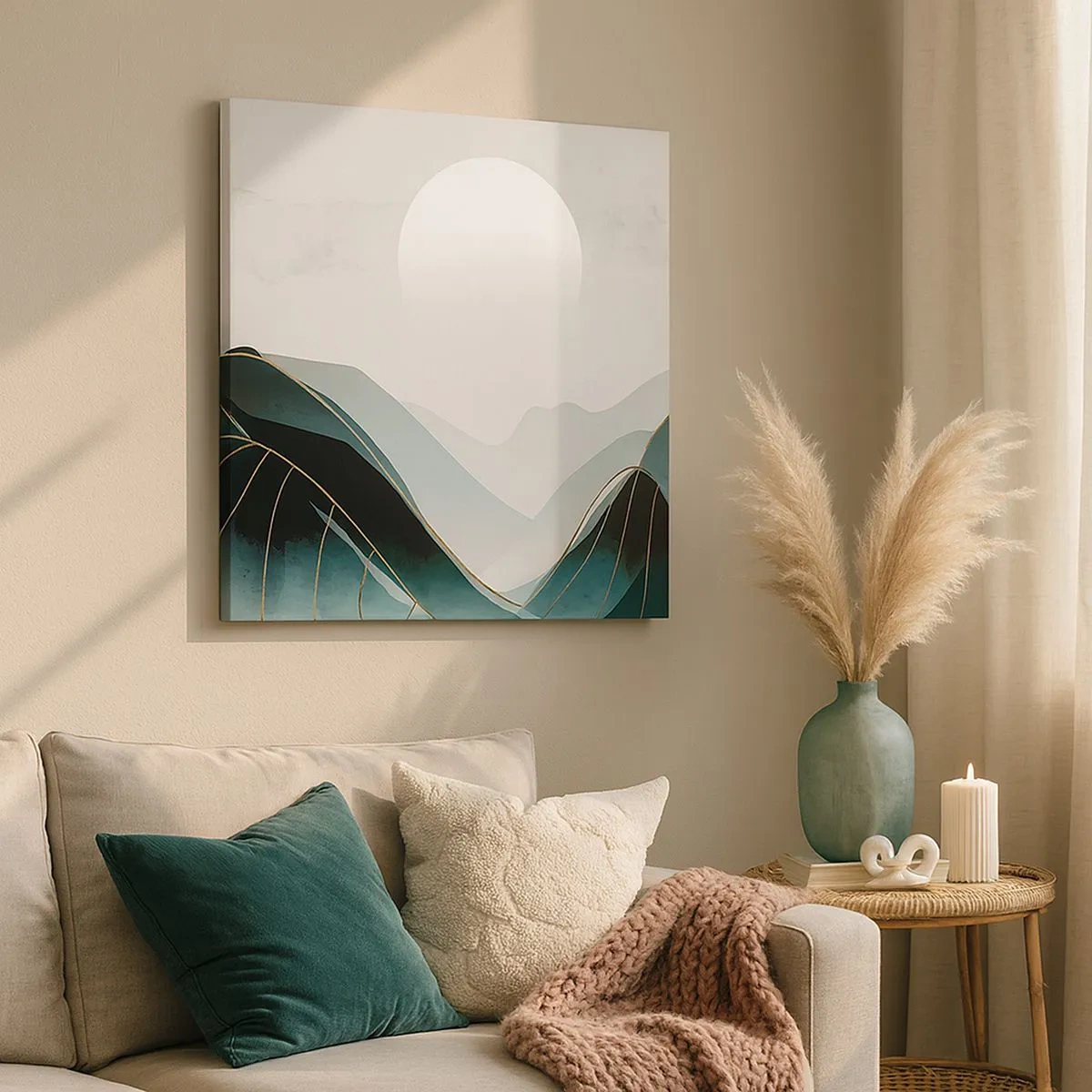 Bild auf Leinwand - Leinwandbild - In voller Majestät - 30x30 cm