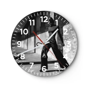 Wanduhr - Glasuhr - Urbane Eleganz - 30x30 cm