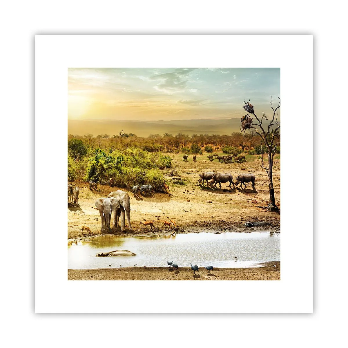 Poster - Ein Fluss floss aus Eden ... - 30x30 cm