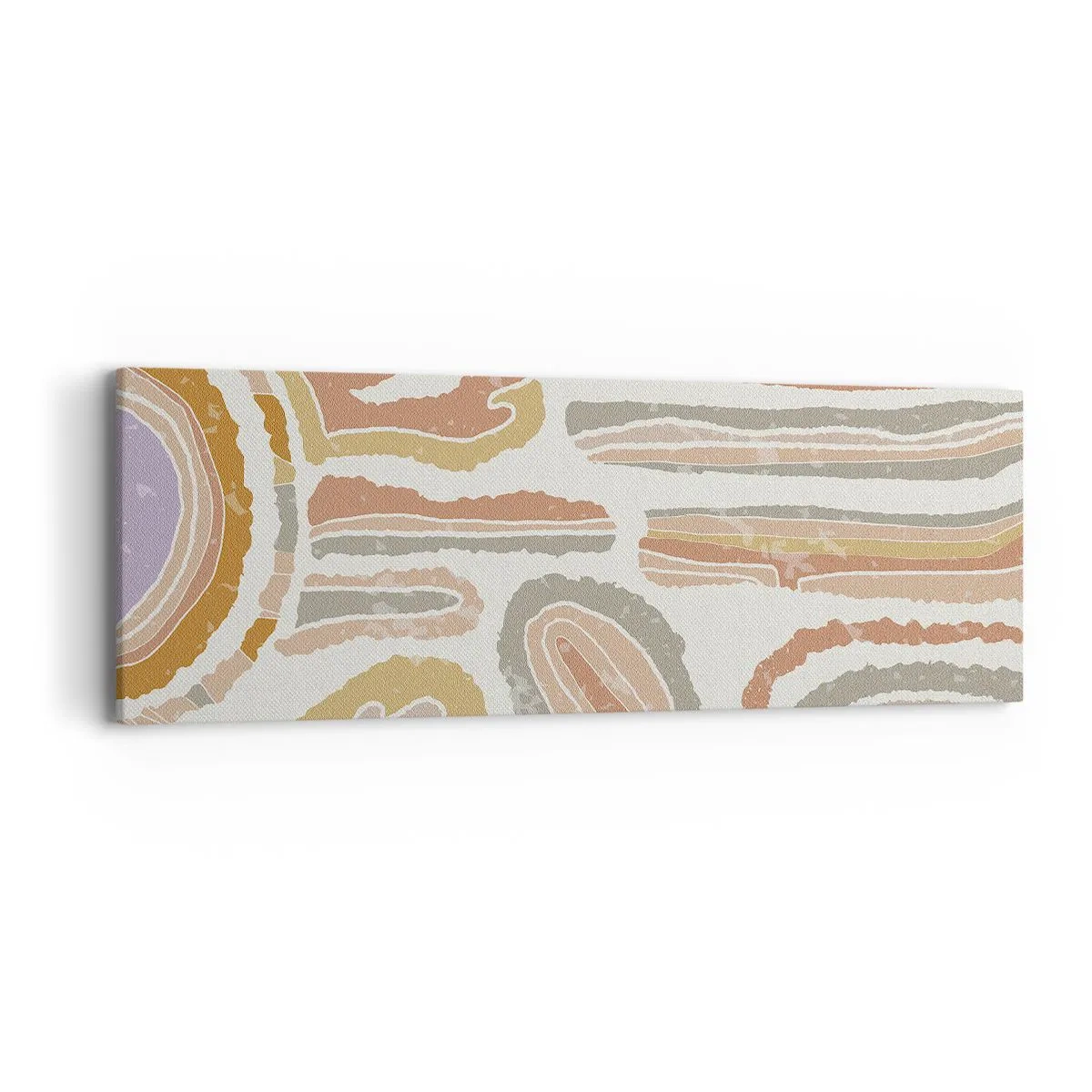 Bild auf Leinwand - Leinwandbild - Bunte Querschnitte - 90x30 cm