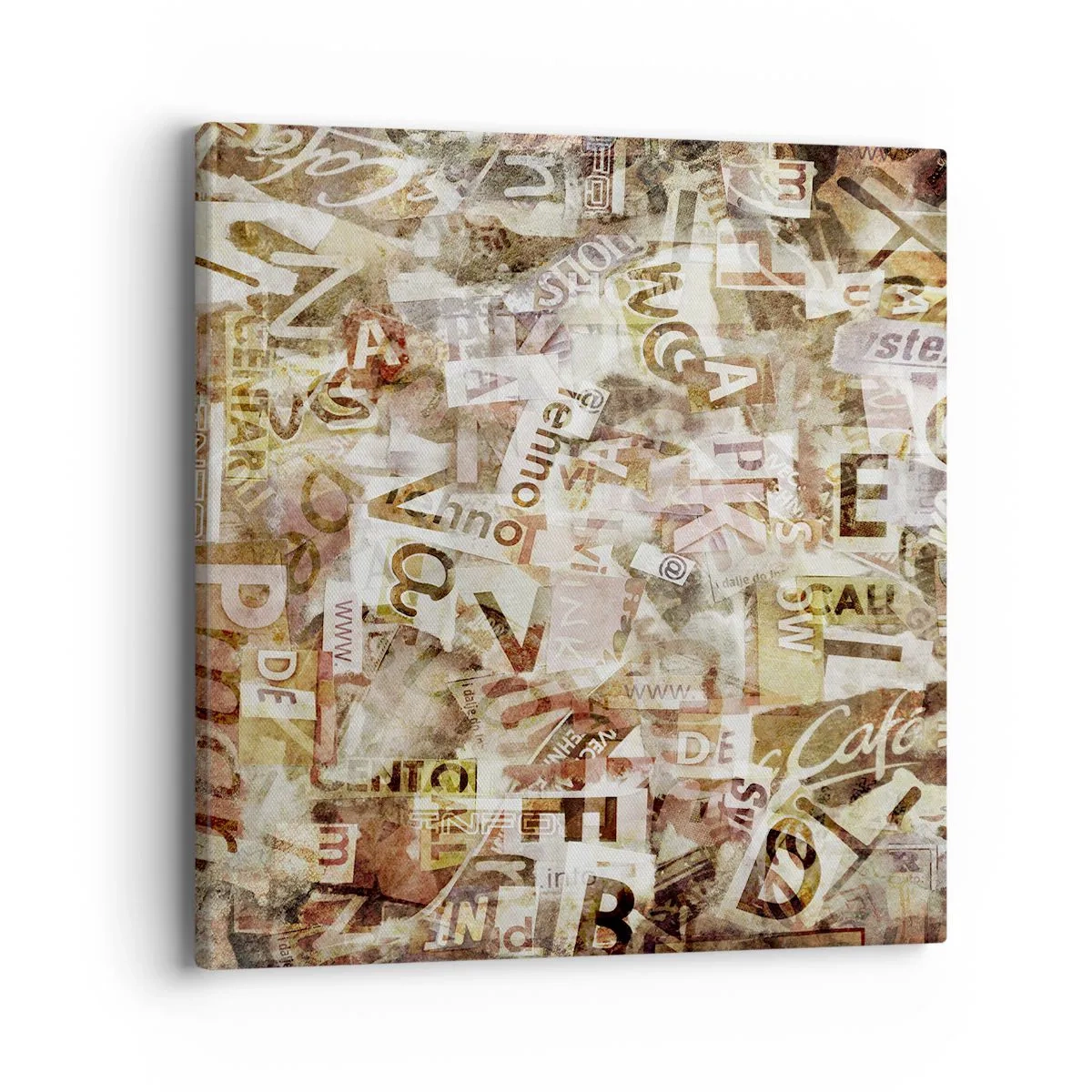 Bild auf Leinwand - Leinwandbild - Ich vereinige das Geschwätz - 40x40 cm